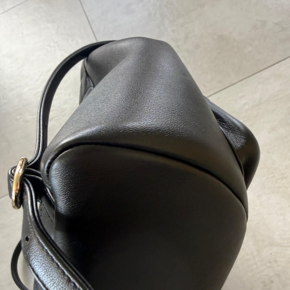 CHANEL Black Quilted Backpack with Gold Accents - Picture 6 of 9